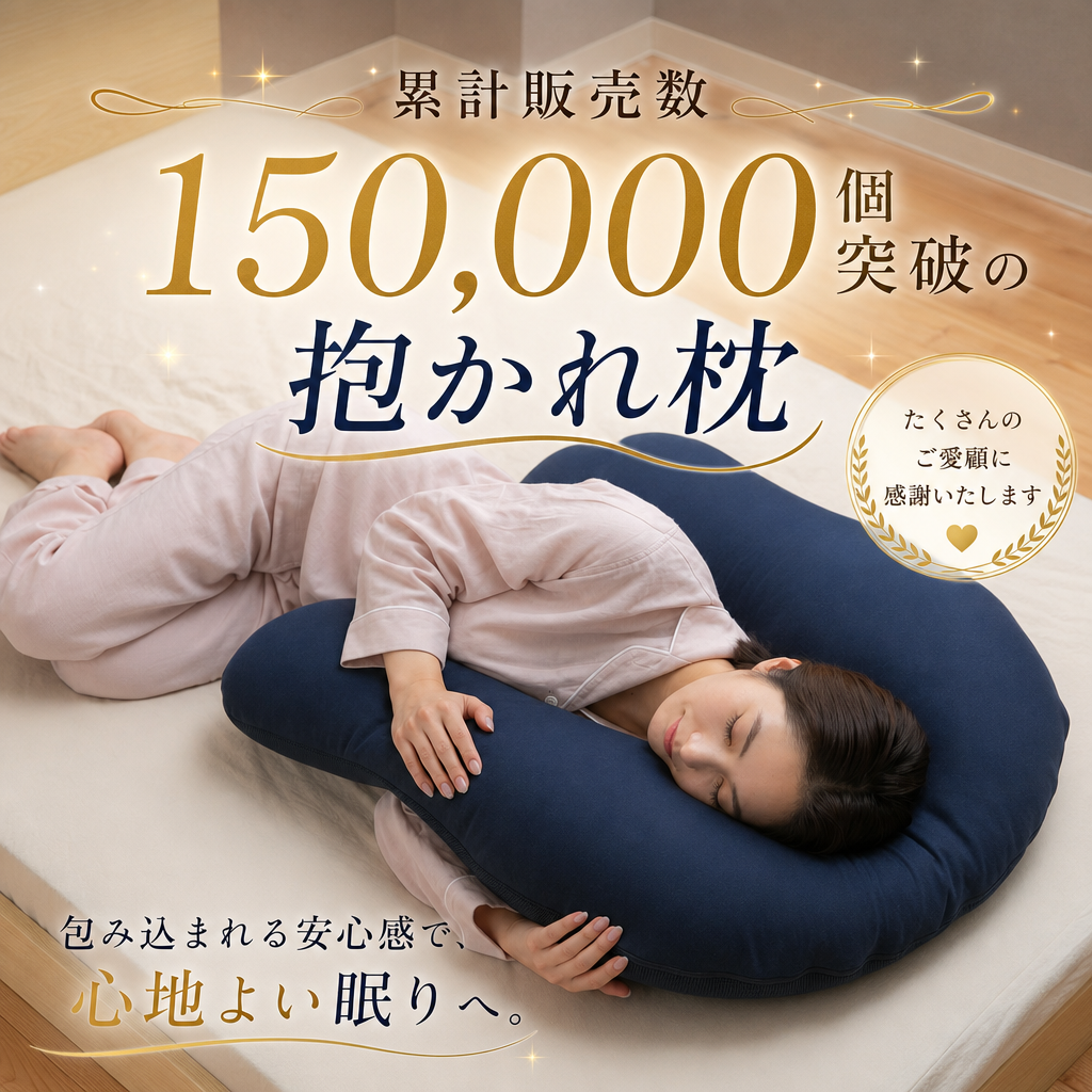 新品・未使用　眠り製作所抱かれ枕　アーチピローFUN マイルドベージュ 眠り製作所 公式オンラインショップ / 抱かれ枕 アーチピローFUN