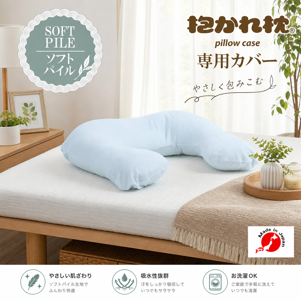 【抱かれ枕カバー】ソフトパイル